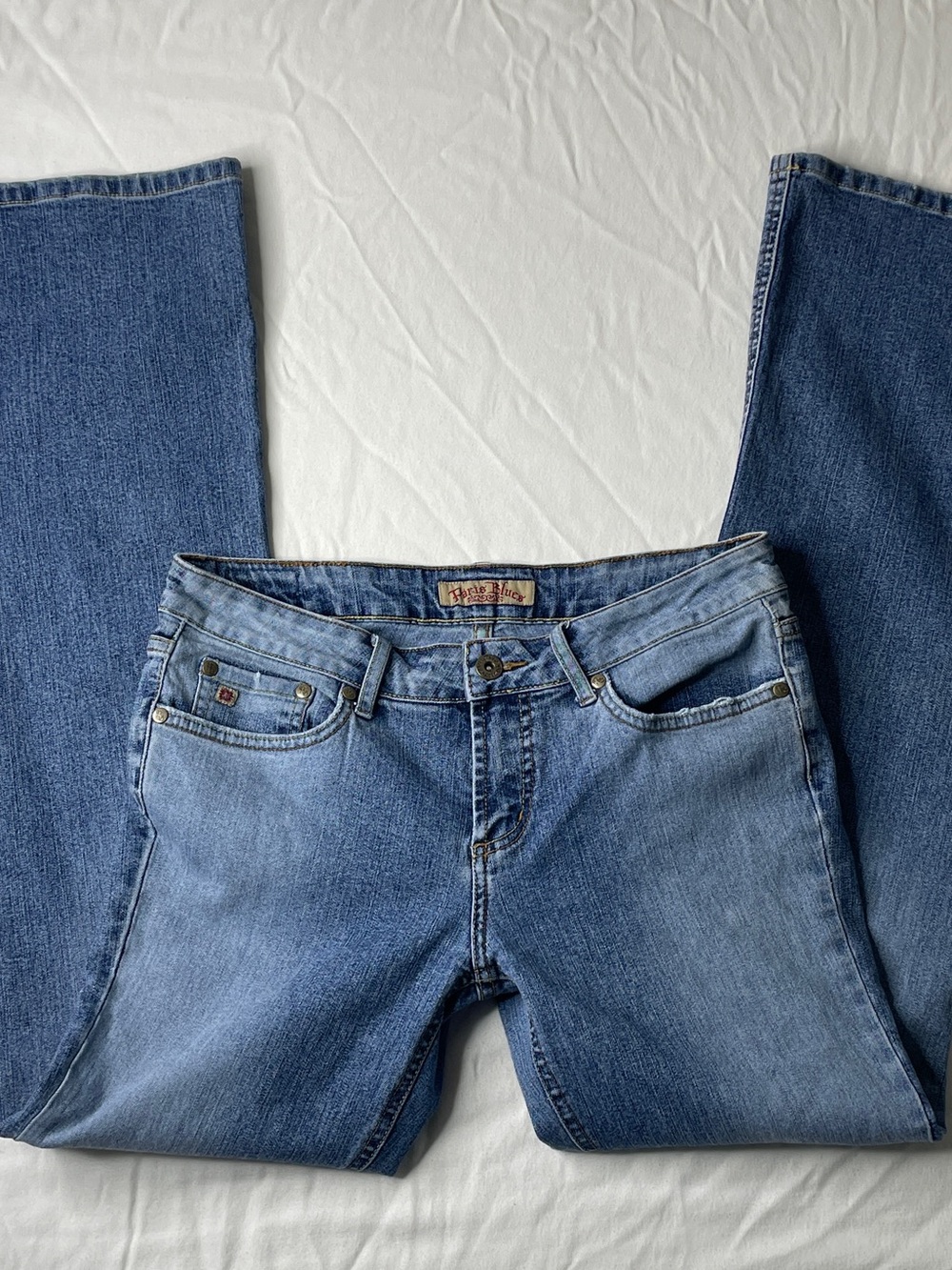 Paris Blues Jeans Women 29 Blue Low Rise Bootcut Denim Vintage Y2K Indie Classic